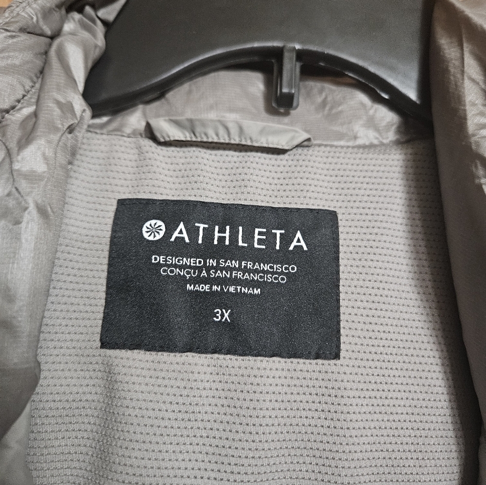 ATHLETA Rock Ridge Primaloft Jacket Plus Size 3X Tan Hiking Coat Outdoors! - Picture 2 of 7
